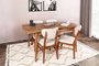 Hanah Home Inci 1141 Mesa de comedor extensible Nogal
